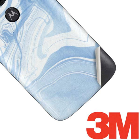 Blue Marbling Moto E5 Play Skin