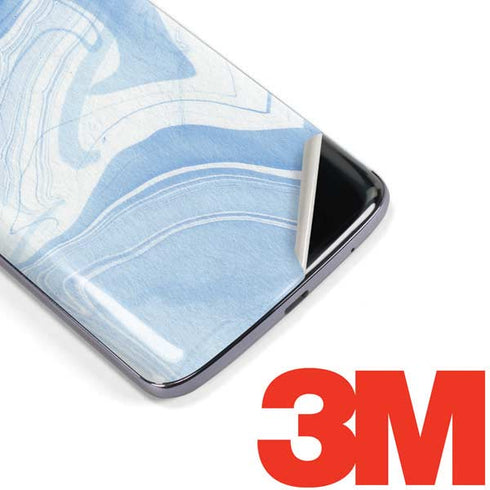 Blue Marbling Moto E5 Plus Skin