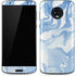 Blue Marbling Moto G6 Skin