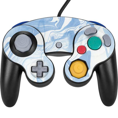 Blue Marbling Nintendo GameCube Controller Skin