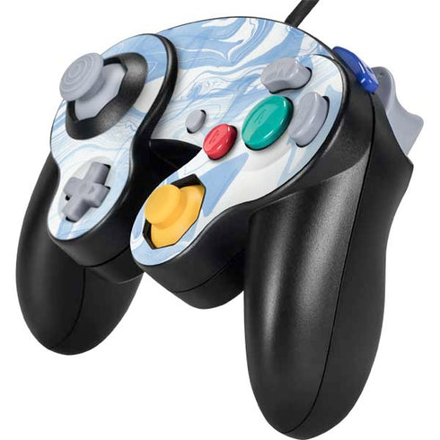 Blue Marbling Nintendo GameCube Controller Skin