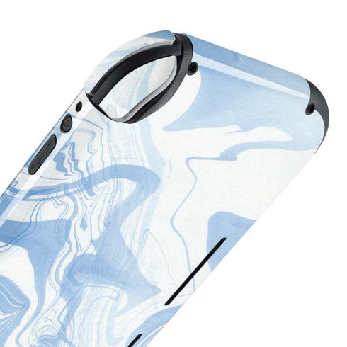 Blue Marbling Nintendo Switch Lite Skin