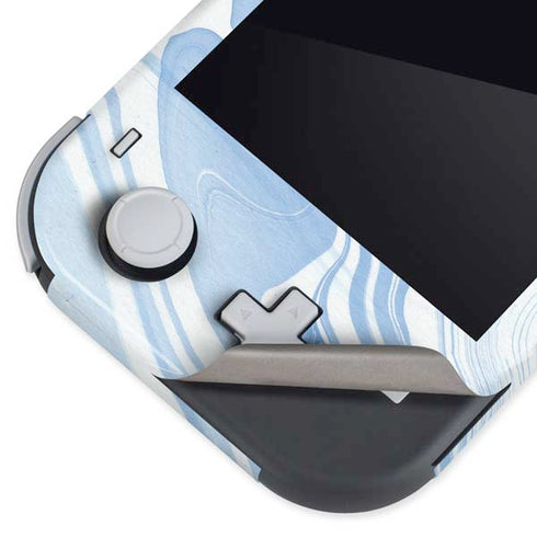 Blue Marbling Nintendo Switch Lite Skin