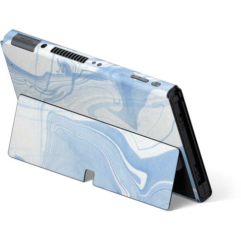 Blue Marbling Nintendo Switch OLED (2021) Skin