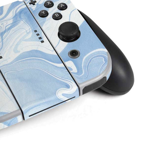 Blue Marbling Nintendo Switch OLED (2021) Skin