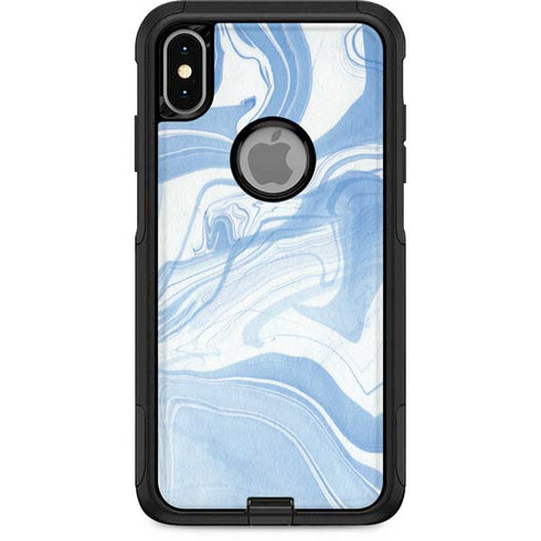 Blue Marbling Otterbox Commuter iPhone Skin