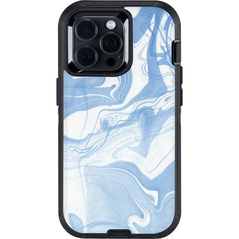 Blue Marbling Otterbox Defender iPhone Skin