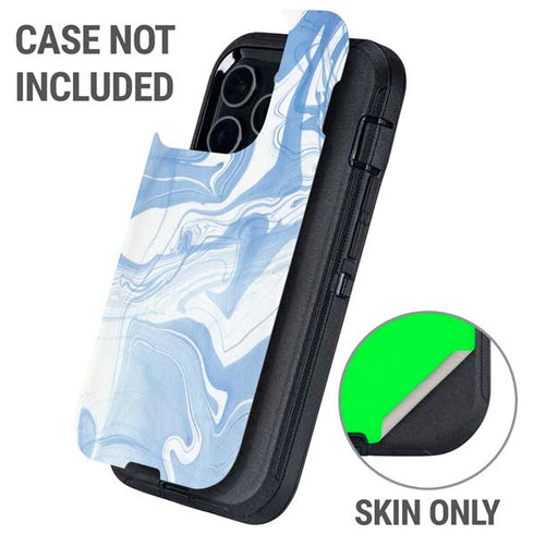 Blue Marbling Otterbox Defender iPhone Skin
