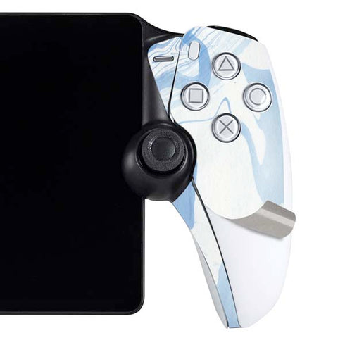 Blue Marbling PlayStation Portal Remote Player Skin