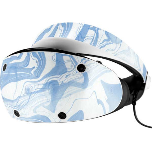 Blue Marbling PlayStation VR2 Skin