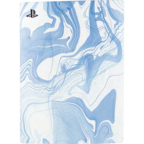 Blue Marbling PS5 Digital Edition Console Skin