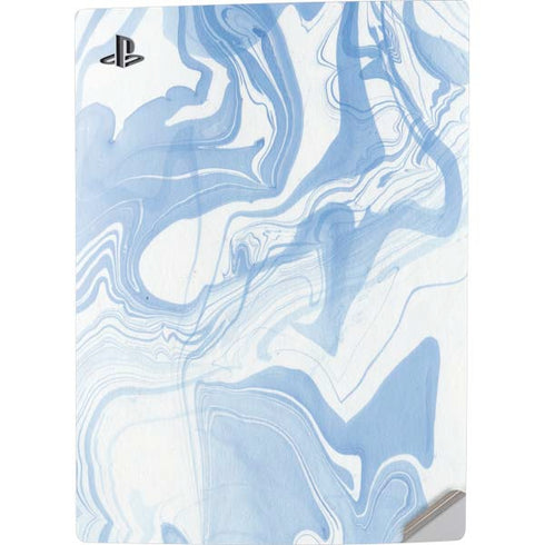 Blue Marbling PS5 Digital Edition Console Skin