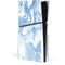 Blue Marbling PS5 Slim Disk Console Skin