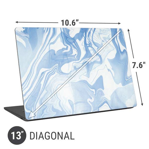 Blue Marbling Universal Laptop 13in (10.6 x 7.6in) Skin