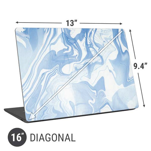 Blue Marbling Universal Laptop 16in (13 x 9.4in) Skin