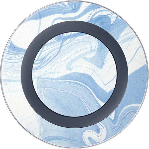 Blue Marbling Wireless Charger Skin