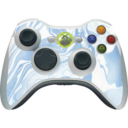 Blue Marbling Xbox 360 Wireless Controller Skin