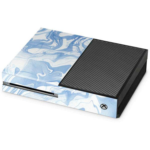 Blue Marbling Xbox One Console Skin