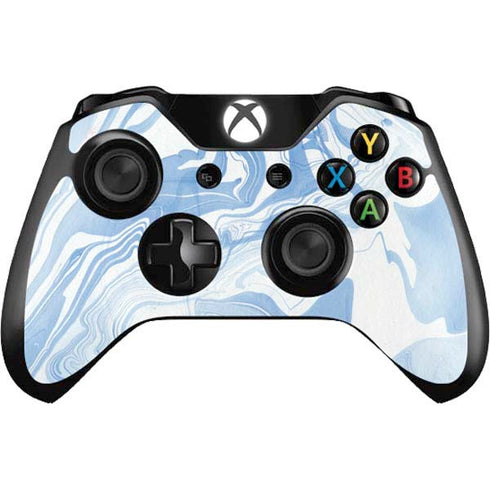 Blue Marbling Xbox One Controller Skin