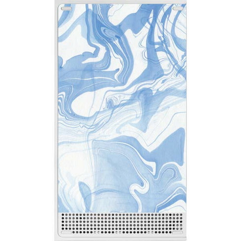 Blue Marbling Xbox Series S Console Skin