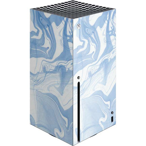 Blue Marbling Xbox Series X Console Skin