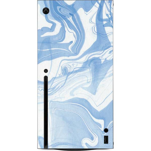 Blue Marbling Xbox Series X Console Skin