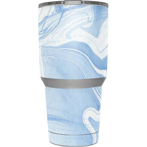 Blue Marbling Yeti 30oz Rambler Tumbler Skin