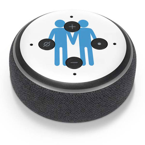 Blue Pride Amazon Echo Dot Skin