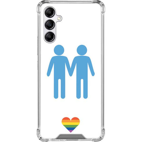 Blue Pride Galaxy A14 5G Clear Case