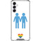 Blue Pride Galaxy A14 5G Clear Case