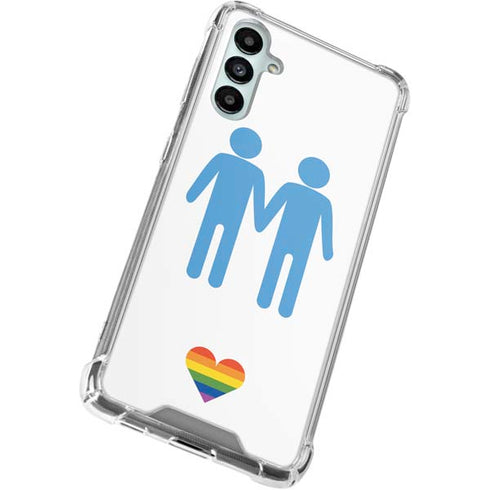 Blue Pride Galaxy A15 5G Clear Case