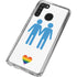 Blue Pride Galaxy A21 Clear Case