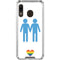 Blue Pride Galaxy A30 Clear Case