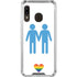 Blue Pride Galaxy A30 Clear Case