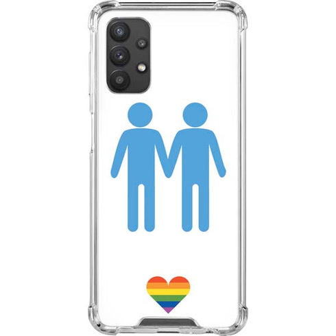 Blue Pride Galaxy A32 5G Clear Case