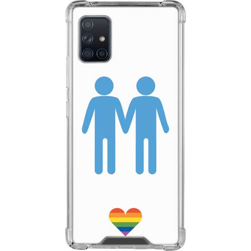 Blue Pride Galaxy A51 5G Clear Case