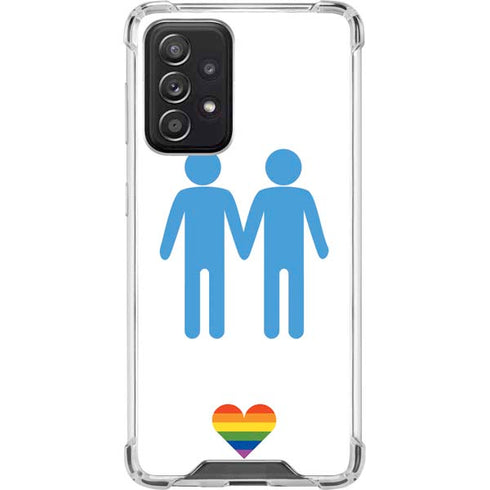Blue Pride Galaxy A52 5G Clear Case