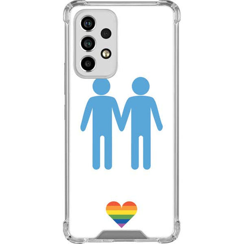 Blue Pride Galaxy A53 5G Clear Case