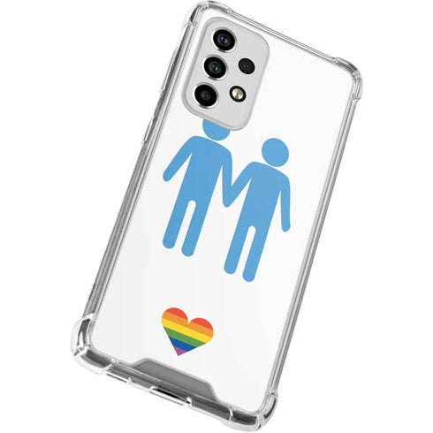 Blue Pride Galaxy A53 5G Clear Case
