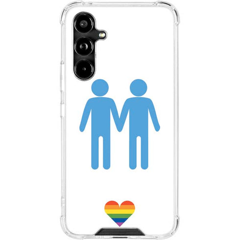 Blue Pride Galaxy A54 5G Clear Case