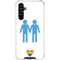 Blue Pride Galaxy A54 5G Clear Case