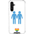 Blue Pride Galaxy A54 5G Clear Case