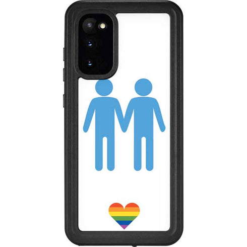 Blue Pride Galaxy S20 Waterproof Case