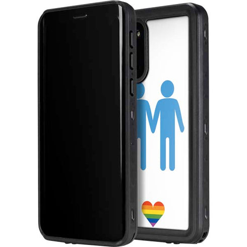 Blue Pride Galaxy S20 Waterproof Case