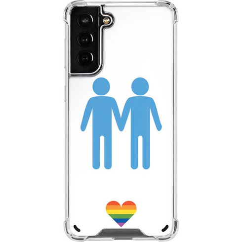 Blue Pride Galaxy S21 Plus 5G Clear Case