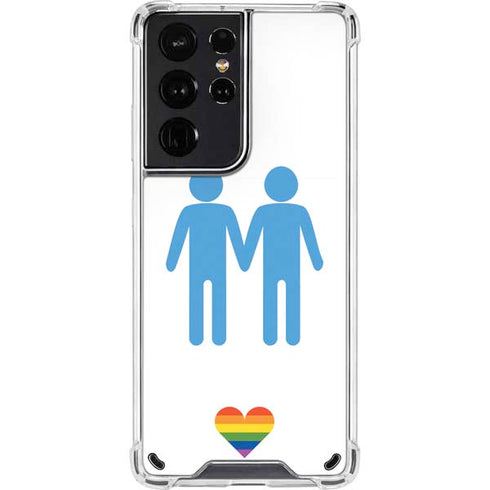 Blue Pride Galaxy S21 Ultra 5G Clear Case