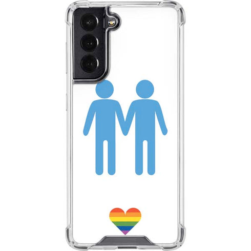 Blue Pride Galaxy S22 Clear Case