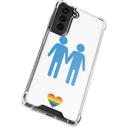 Blue Pride Galaxy S22 Clear Case