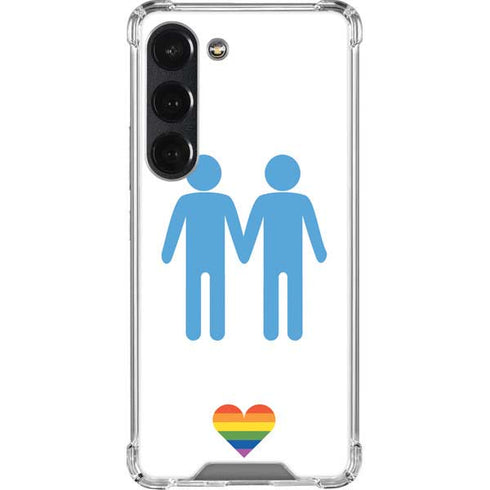 Blue Pride Galaxy S23 Clear Case