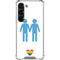 Blue Pride Galaxy S23 Clear Case